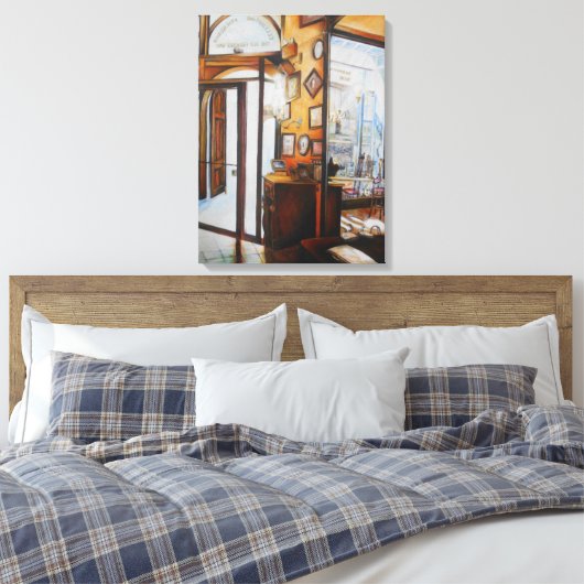 Curiositeit is het Hulpmiddel van het Wijs Canvas Afdruk (Insitu (Slaapkamer))