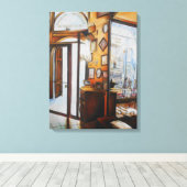 Curiositeit is het Hulpmiddel van het Wijs Canvas Afdruk (Insitu (Houten vloer))