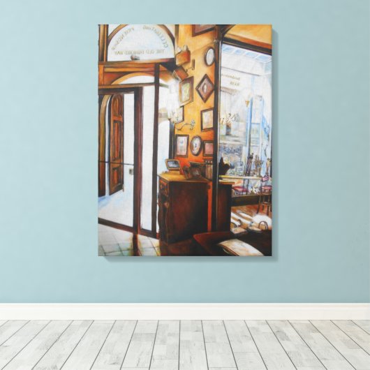 Curiositeit is het Hulpmiddel van het Wijs Canvas Afdruk (Insitu (Houten vloer))