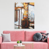 Curiositeit is het Hulpmiddel van het Wijs Canvas Afdruk (Insitu (Woonkamer))