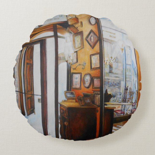 Curiositeit is het Hulpmiddel van het Wijs Rond Kussen (Voorkant)