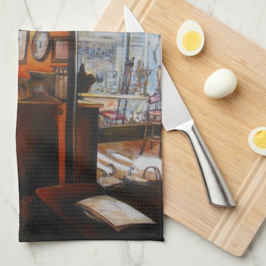 Curiositeit is het Hulpmiddel van het Wijs Theedoek (Quarter Fold)