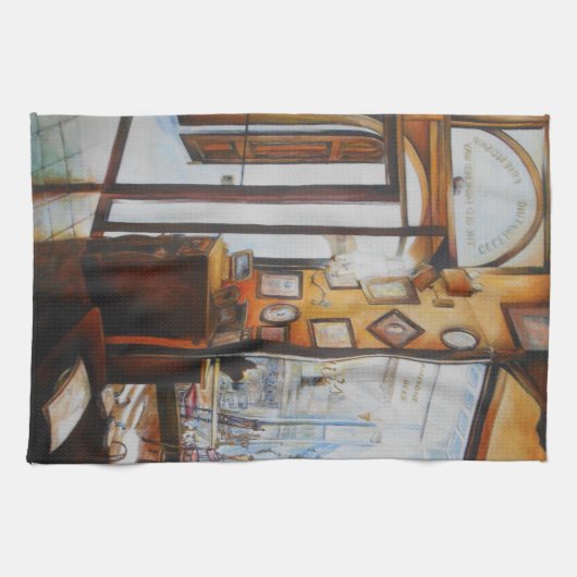 Curiositeit is het Hulpmiddel van het Wijs Theedoek (Horizontaal)