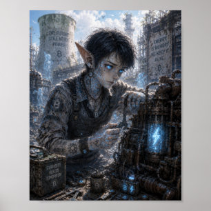 Curiositeit / monteur / Energiecentrale Poster