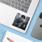 Curiositeit / monteur / Energiecentrale Sticker (Laptop met iPhone)