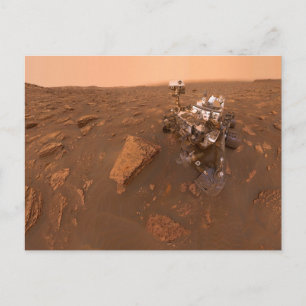 Curiositeit Selfie op Mars op 15 juni 2018 Briefkaart