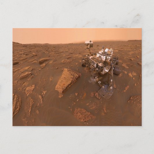 Curiositeit Selfie op Mars op 15 juni 2018 Briefkaart (Voorkant)