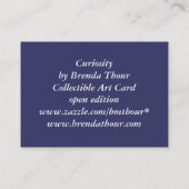 Curiosity Deer en Snowman Art Card Visitekaartje (Achterkant)