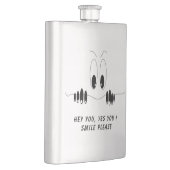 Curiosity Eyes Funny Flask Smile - Aangepaste teks Flacon (Rechts)