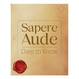 Curiosity Motivational Quote - Latin Poster Art