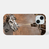 Curiosity Rover landt op het Marsoppervlak. iPhone 15 Case (Achterkant horizontaal)
