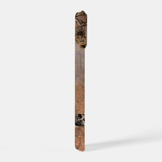 Curiosity Rover landt op het Marsoppervlak. iPhone 15 Case (Rechterkant)