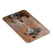 Curiosity Rover landt op het Marsoppervlak. Magneet (Rechterzijde)