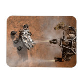 Curiosity Rover landt op het Marsoppervlak. Magneet (Horizontaal)