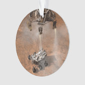 Curiosity Rover landt op het Marsoppervlak. Ornament (voorkant)