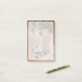 Curiosity Rover landt op het Marsoppervlak. Post-it® Notes (Op bureau)