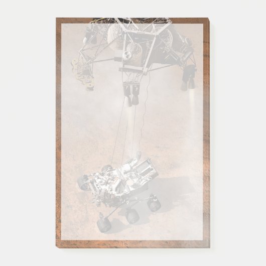 Curiosity Rover landt op het Marsoppervlak. Post-it® Notes (Voorkant)
