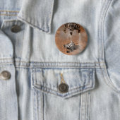 Curiosity Rover landt op het Marsoppervlak. Ronde Button 5,7 Cm (In situ)