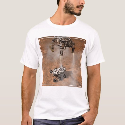 Curiosity Rover landt op het Marsoppervlak. T-shirt (Voorkant)