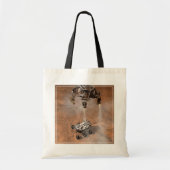 Curiosity Rover landt op het Marsoppervlak. Tote Bag (Voorkant)
