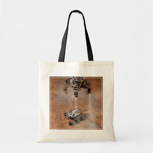 Curiosity Rover landt op het Marsoppervlak. Tote Bag (Voorkant)