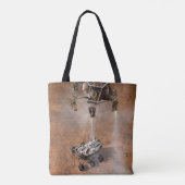 Curiosity Rover landt op het Marsoppervlak. Tote Bag (Achterkant)