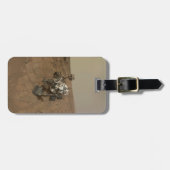 Curiosity Rover op het oppervlak van Mars. Bagagelabel (Voorkant horizontaal)