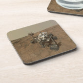 Curiosity Rover op het oppervlak van Mars. Bier Onderzetter (Linkerzijde)