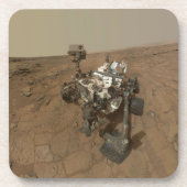 Curiosity Rover op het oppervlak van Mars. Bier Onderzetter (Voorkant)