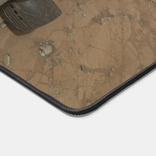 Curiosity Rover op het oppervlak van Mars. Bureaumat (Hoek)