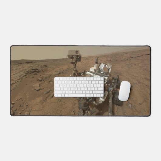 Curiosity Rover op het oppervlak van Mars. Bureaumat (Keyboard & Muis)