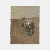Curiosity Rover op het oppervlak van Mars. Fleece Deken (Voorkant)
