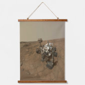 Curiosity Rover op het oppervlak van Mars. Hangend Wandkleed (Voorkant)