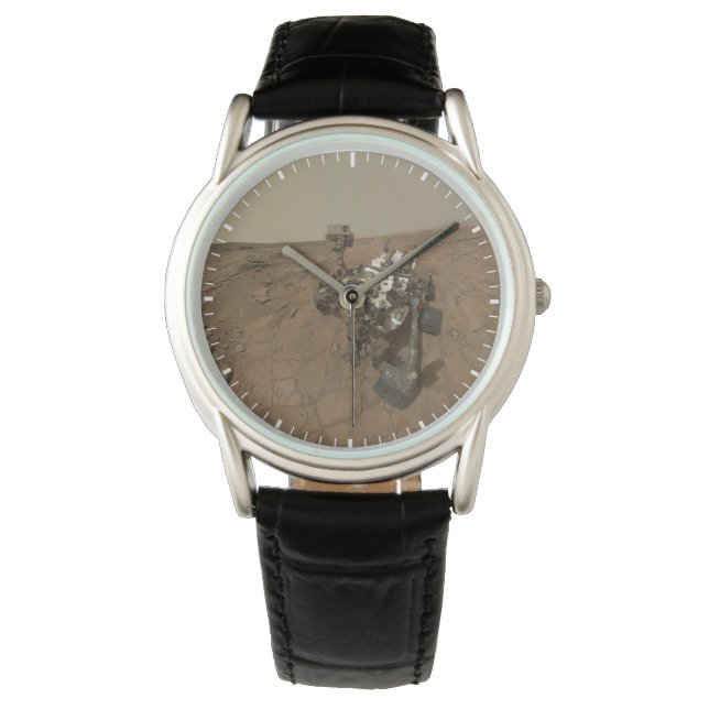 Curiosity Rover op het oppervlak van Mars. Horloge (Voorkant)