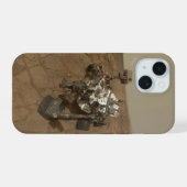 Curiosity Rover op het oppervlak van Mars. iPhone 15 Case (Achterkant horizontaal)