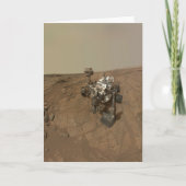Curiosity Rover op het oppervlak van Mars. Kaart (Voorkant)