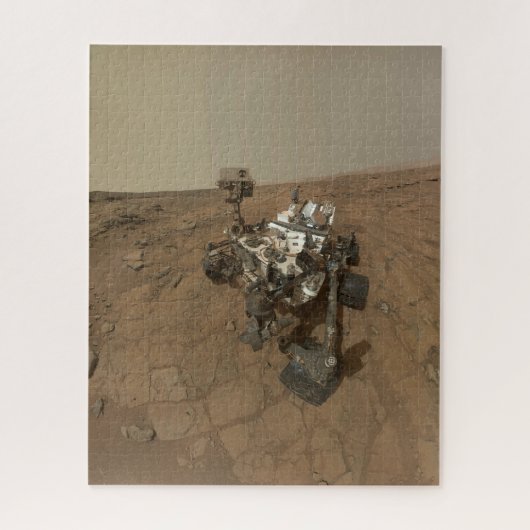 Curiosity Rover op het oppervlak van Mars. Legpuzzel (Verticaal)