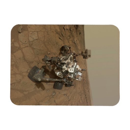 Curiosity Rover op het oppervlak van Mars. Magneet (Horizontaal)