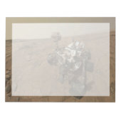 Curiosity Rover op het oppervlak van Mars. Notitieblok (Voorkant)