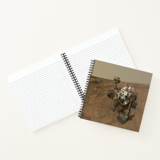 Curiosity Rover op het oppervlak van Mars. Notitieboek (Binnen)