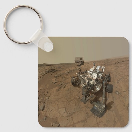 Curiosity Rover op het oppervlak van Mars. Sleutelhanger (Voorkant)