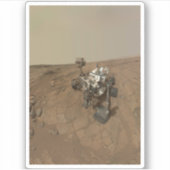 Curiosity Rover op het oppervlak van Mars. Sticker (Voorkant)