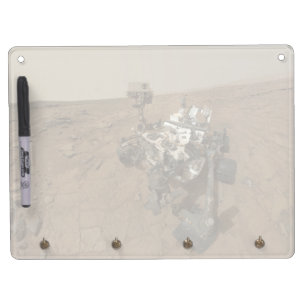 Curiosity Rover op het oppervlak van Mars. Whiteboard Met Sleutelhanger