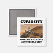 Curiosity 's werelds grootste astrobioloog (Rover) Magneet (Voorkant / Achterkant)