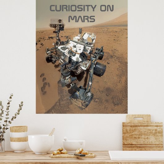 Curiosity Self-Portrait op Mars Poster (Keuken)