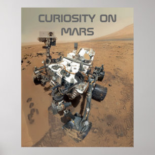 Curiosity Self-Portrait op Mars Poster