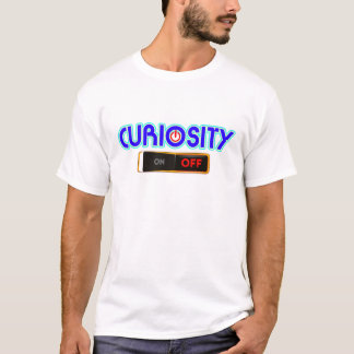 Curiosity UIT, Minimaal T-shirt met typografie