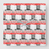 Curiosity Wall Clock Vierkante Klok (Voorkant)