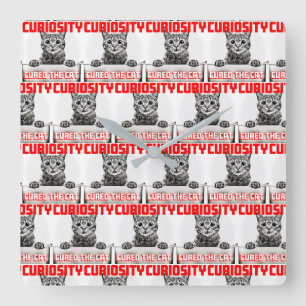 Curiosity Wall Clock Vierkante Klok
