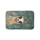 Curious Alpaca Funny Bath Mat (Voorkant)